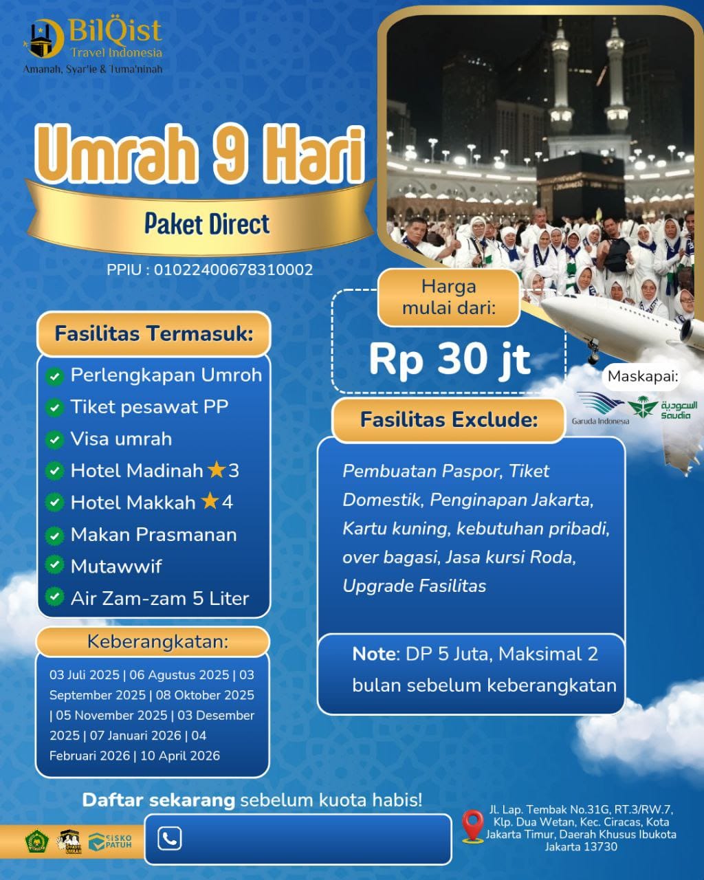 Umrah 9 Hari